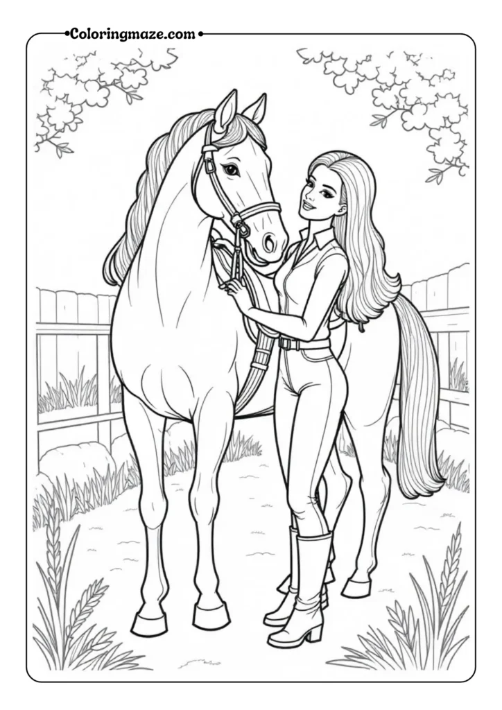 Barbie with Her Horse