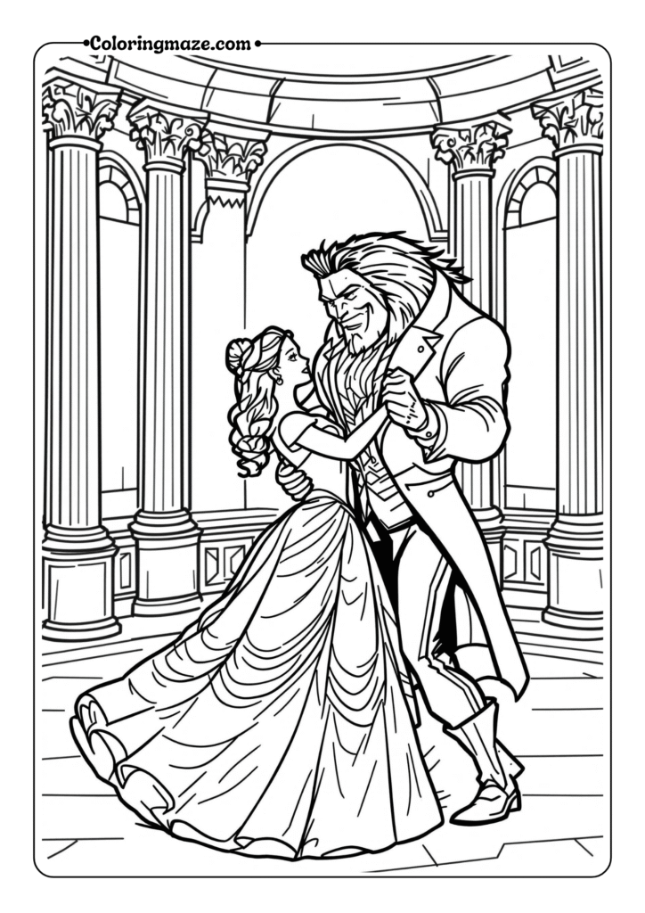 Belle Dancing with Beast