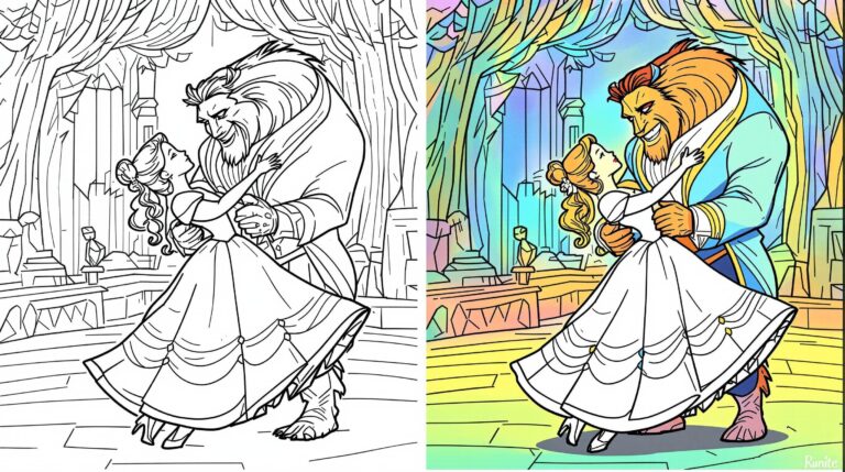 Belle Dancing with Beast