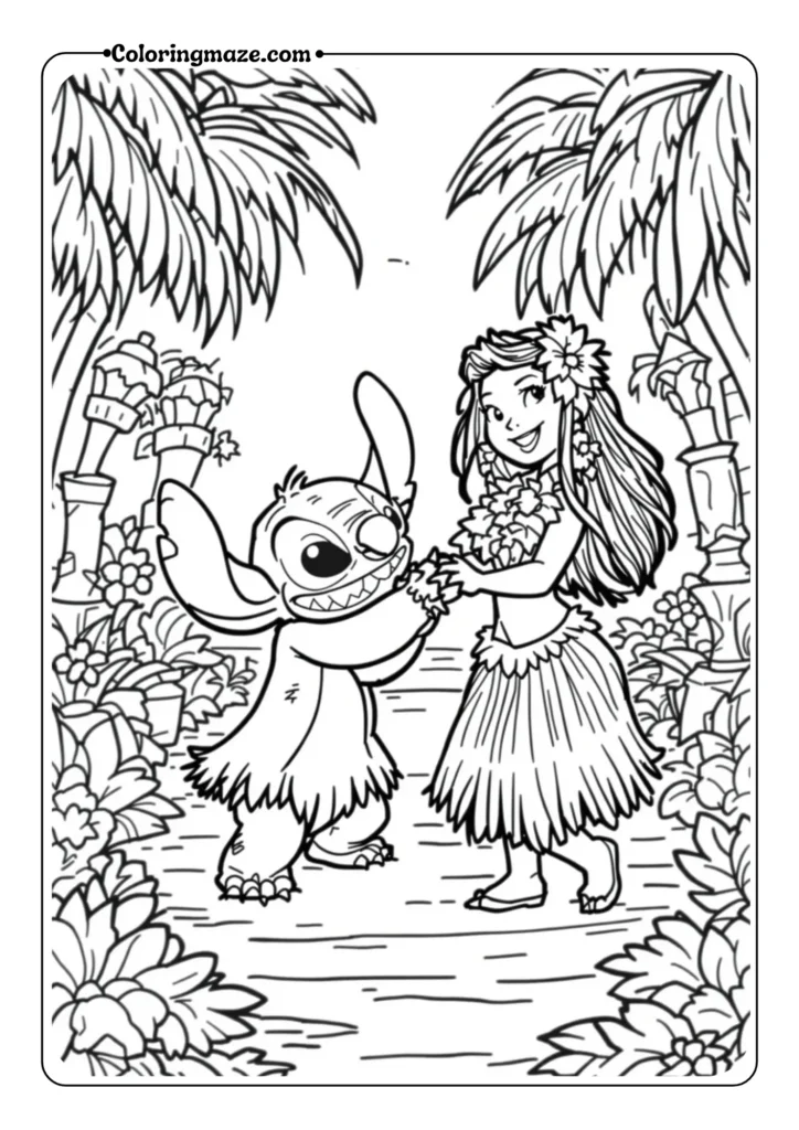 Dancing at Luau