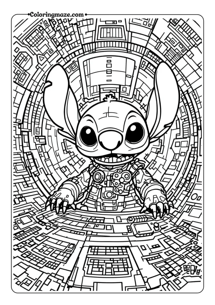 Detailed Spaceship Scene