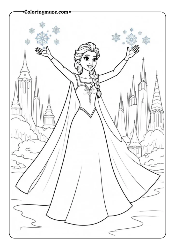 Elsa Creating Ice Palace