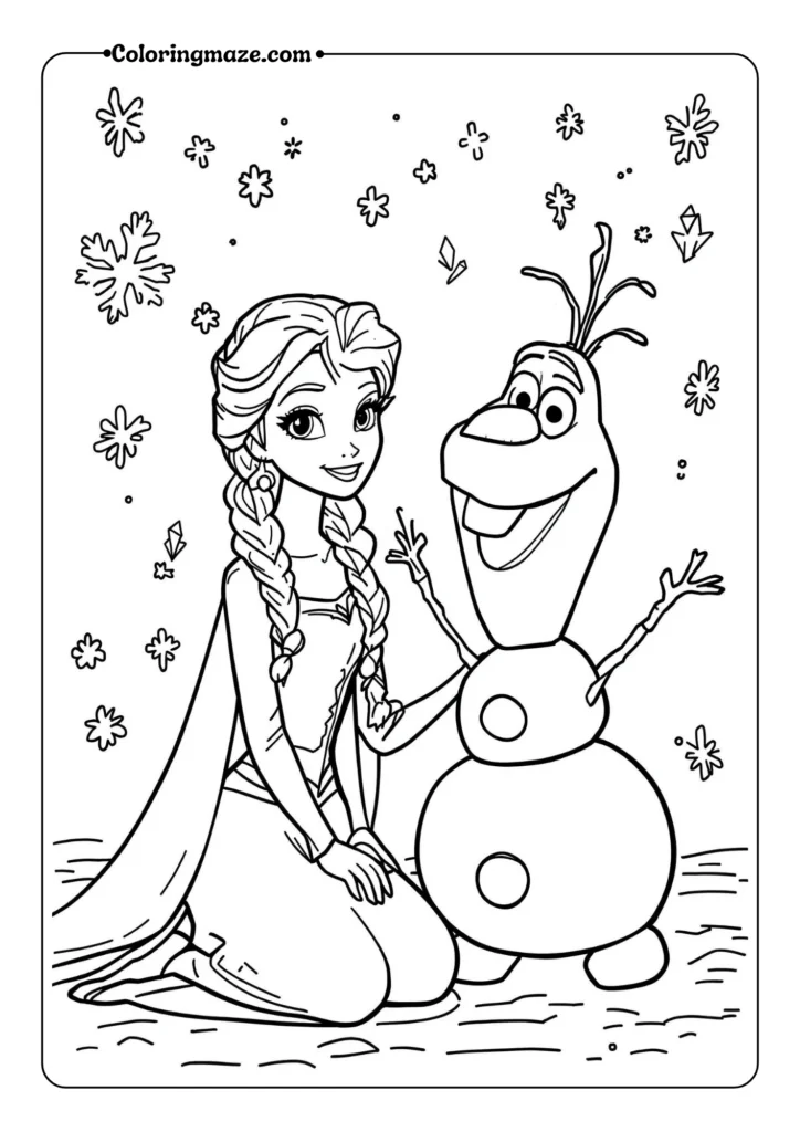 Elsa with Olaf Winter Magic