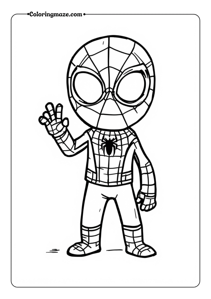 SpiderMan Waving Hello