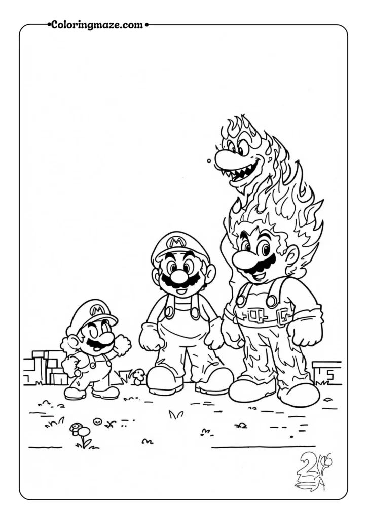 Mario Power-Up Transformation