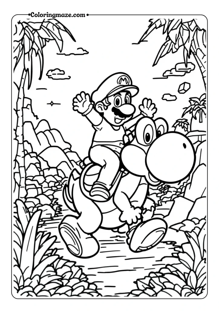 Mario Riding Yoshi