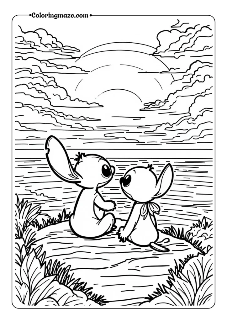 Romantic Sunset Scene