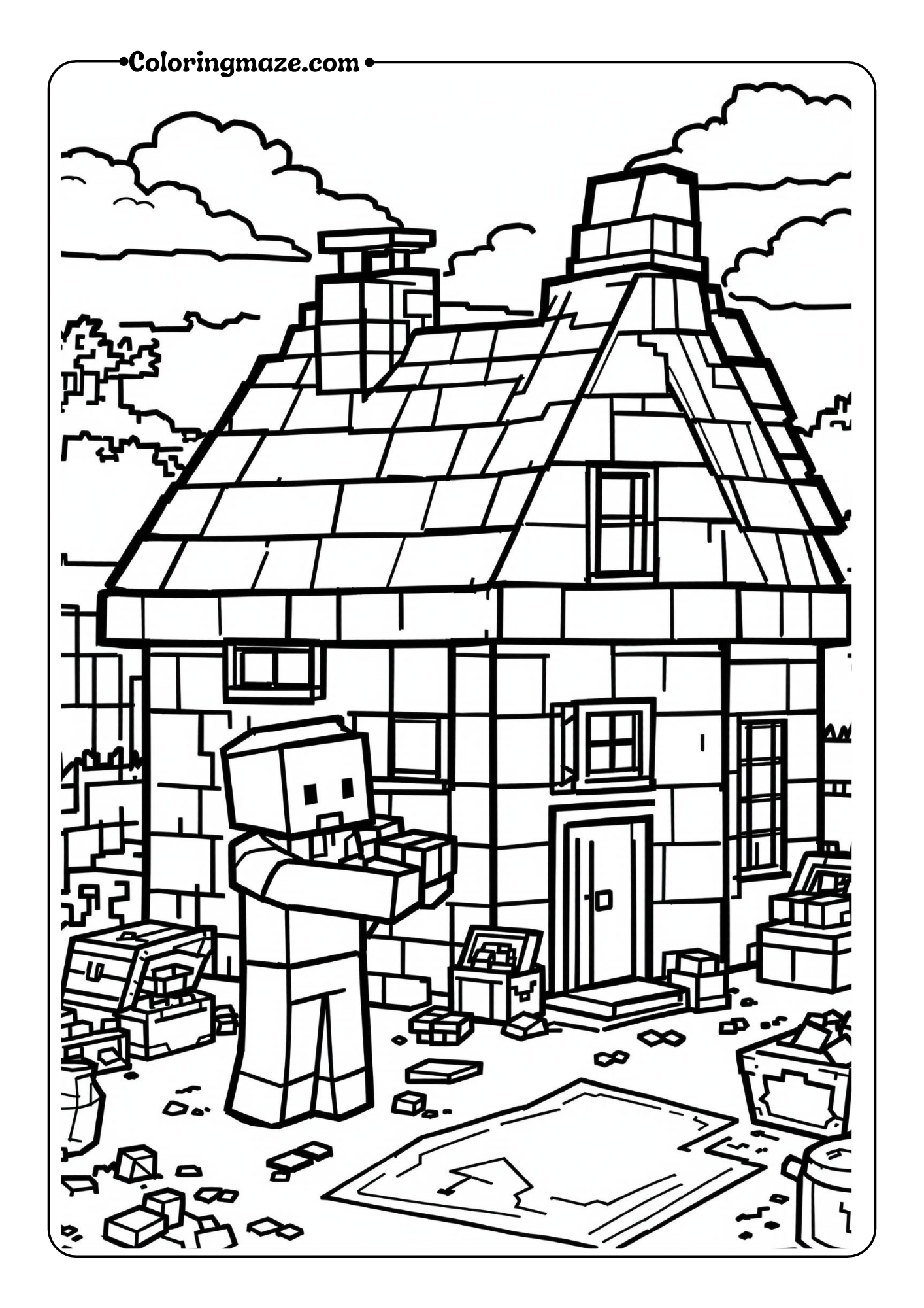 Steve Building His Dream House