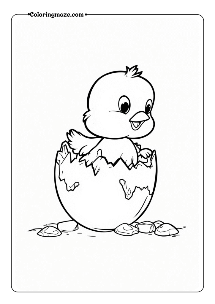 baby chick emerging