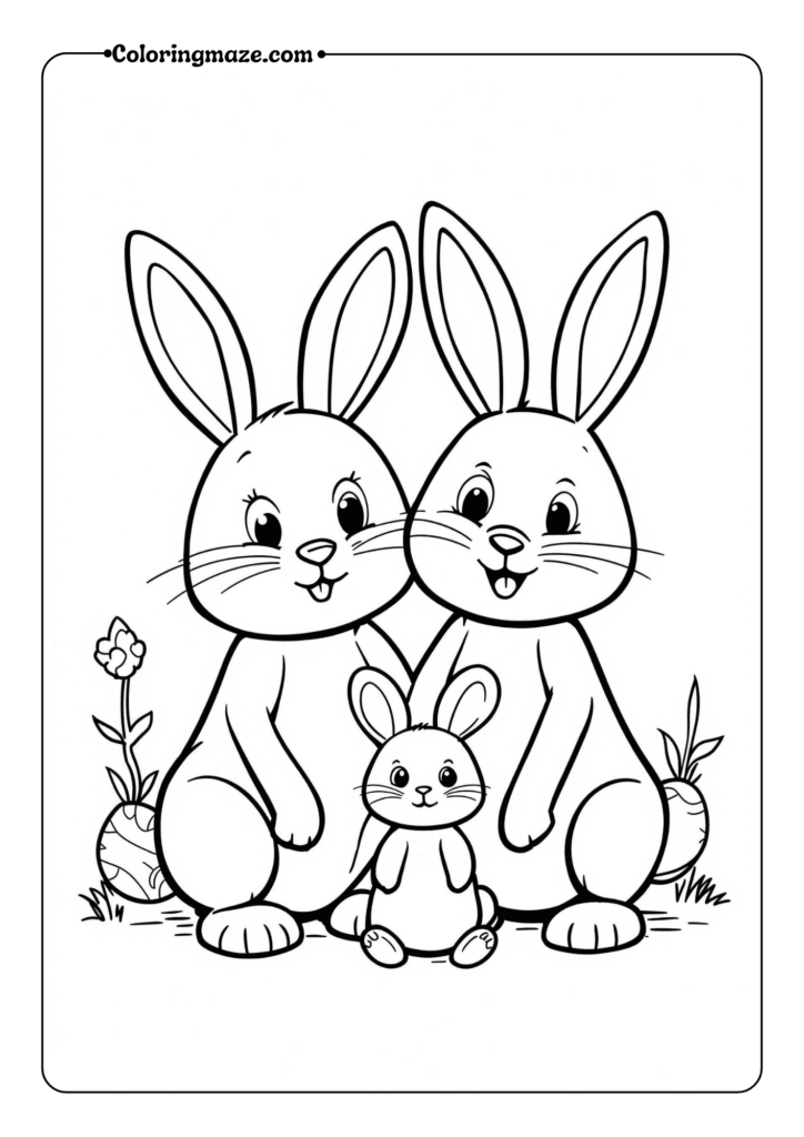 family of bunnies