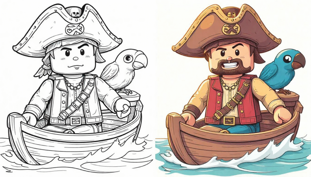 Steve as a Pirate Captain