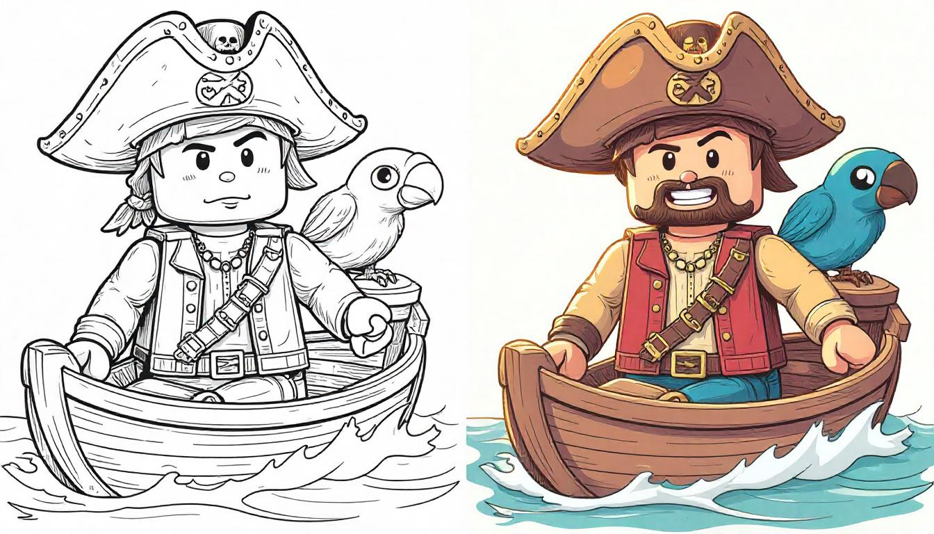 Steve as a Pirate Captain