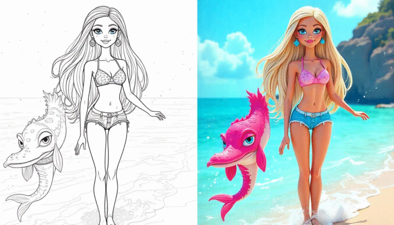 Barbie Coloring Pages