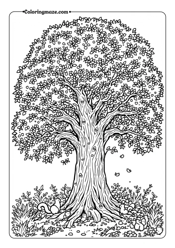 giant oak tree