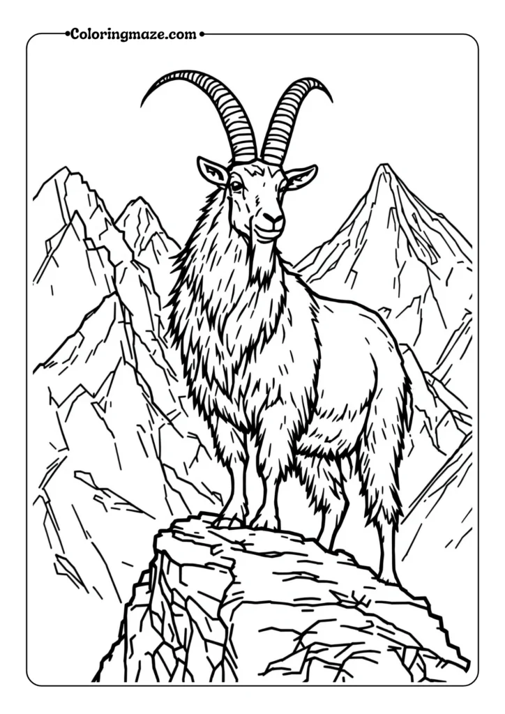 mountain goat standing