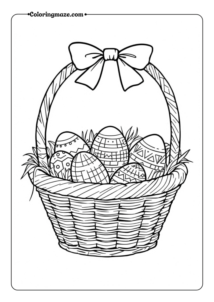 wicker Easter basket